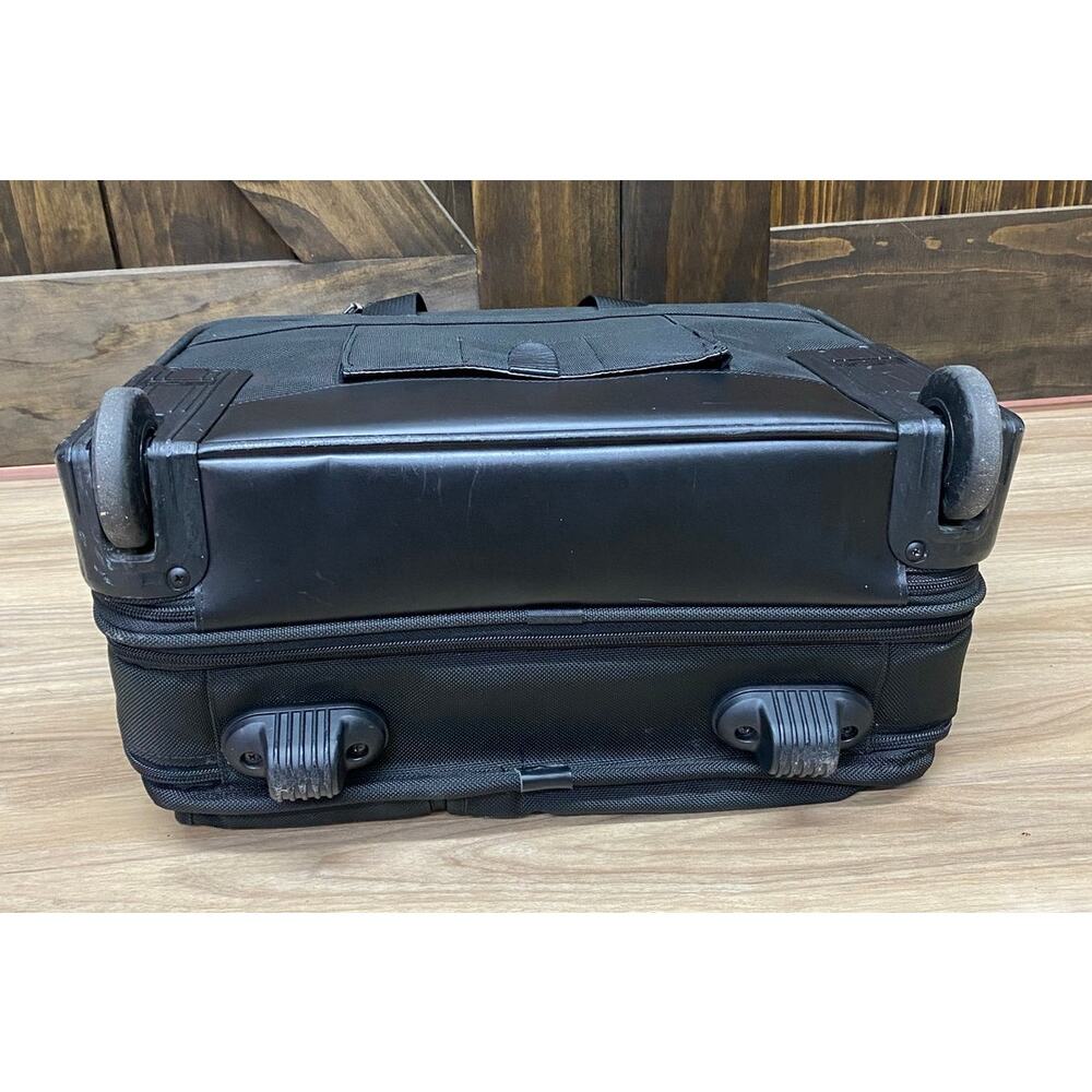 Tumi Alpha Deluxe expandable 2-wheel nylon canvas carry-on travel bag briefcase - Picture 5 of 9